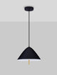 Oros LED Pendelleuchte Ø 40cm 3000K in modernem Design mit mattschwarzem Aluminium und feinem Acryl.