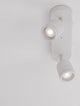 Orson Deckenleuchte GU10 2-flammig mit modernem, minimalistischen Design in elegantem Weiß.