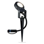 LED Plug & Shine Außenstrahler Sting 100° IP67 3000K Anthrazit auf einem Erdspieß, ideal für Außenbeleuchtung.