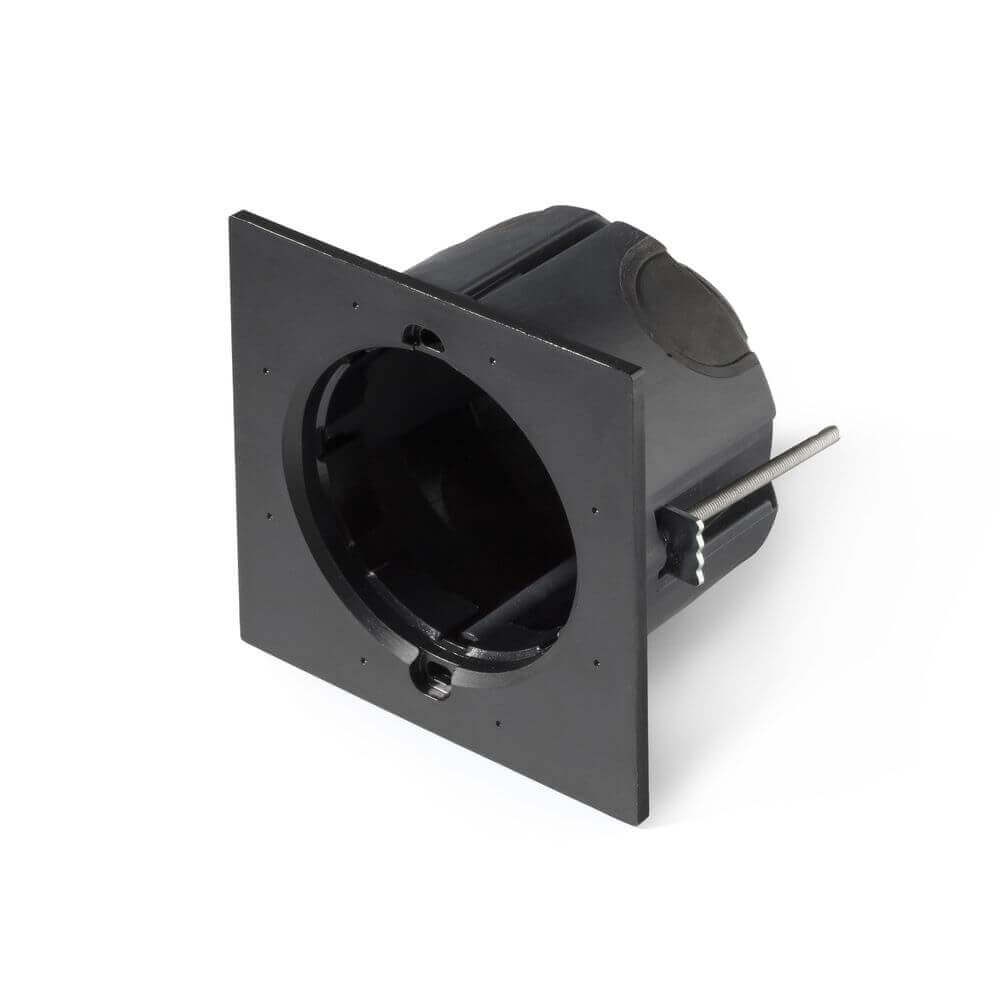 Outdoor Einbaustrahler Gehäuse für Dart-1 70272 - 70273, schwarze Einbaubox für LED-Einbauleuchten.