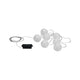 Akku LED Lampionkette IP44 3000K 7x1lm USB mit mobil einsetzbaren Lampions für warme Außenbeleuchtung