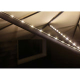 Battery LED strip for parasol IP44 3000K 4x0.4m USB