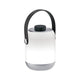 Akku LED Tischleuchte Clutch, dimmbar, IP44, tragbar mit USB-Ladekabel, ideal für Innen- und Außenbereiche.