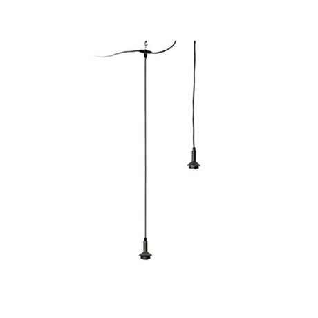 Outdoor Modular Hängelampe Hue Structure IP65 (ohne Schirm) mit Kabel für kombinierbare Pendelleuchten.
