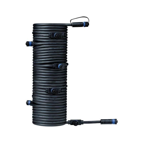 Plug & Shine Connector IP68 15m 1x Ein & 7x Aus Verbindungskabel für Außenbeleuchtung