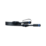 Plug & Shine Connector IP68 1m Stromverteiler schwarz mit 1x Ein- und 3x Ausgang, blauem Stecker, wasserdicht