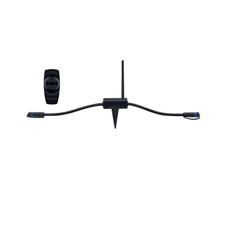 Plug & Shine Controller IP68 433MHz Fernbedienung mit Fernbedienung und Anschlusskabel.