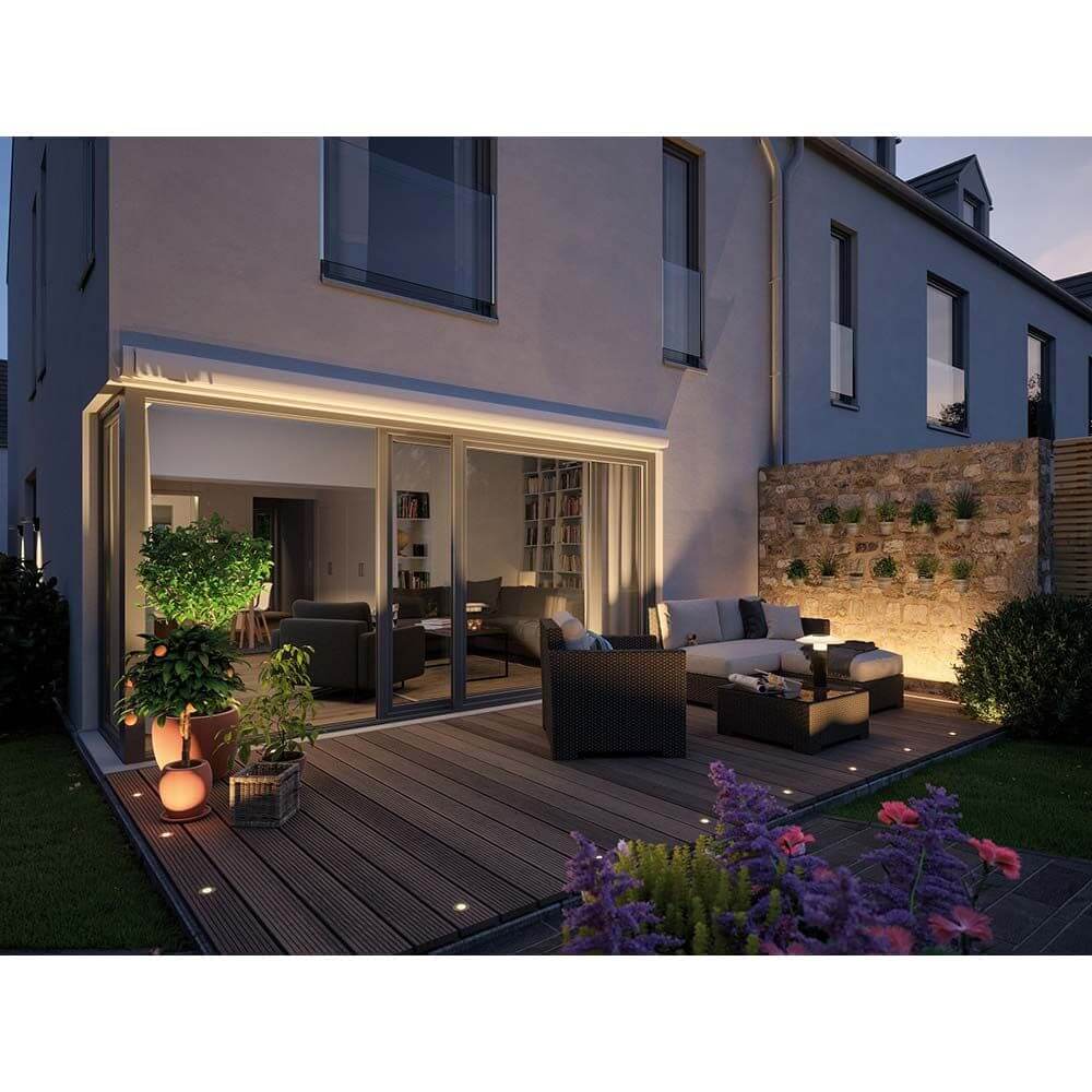 Paulmann Plug & Shine Cubo Lámpara Exterior Decorativa Paulmann Plug & Shine Cube - Forma De Cubo, IP67, 3000K Blanco Cálido, 575 Lúmenes, 24V Seguro Luminaria Exterior