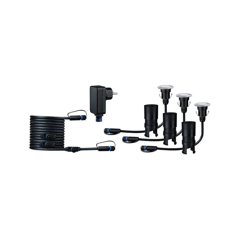 LED Plug & Shine Floor Mini Basisset IP65 24V 3000K 3x2,5W