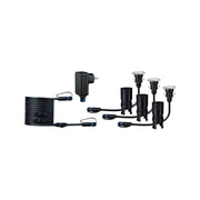 LED Plug & Shine Floor Mini Basisset IP65 24V 3000K 3x2,5W Starterset mit 3 warmweißen Bodeneinbauleuchten