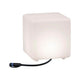 LED Plug & Shine Lichtobjekt Cube 20x20cm IP67 24V 3000K 235lm im Freien, warmweißes Licht, charmante Dekoration.