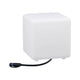 LED Plug & Shine Lichtobjekt Cube 20x20cm IP67 24V 3000K 235lm mit Anschlusskabel für individuelle Lichtinstallation.