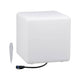 LED Plug & Shine Lichtobjekt Cube 30x30cm IP67 24V 3000K 575lm mit Erdspieß und Verbindungskabel.