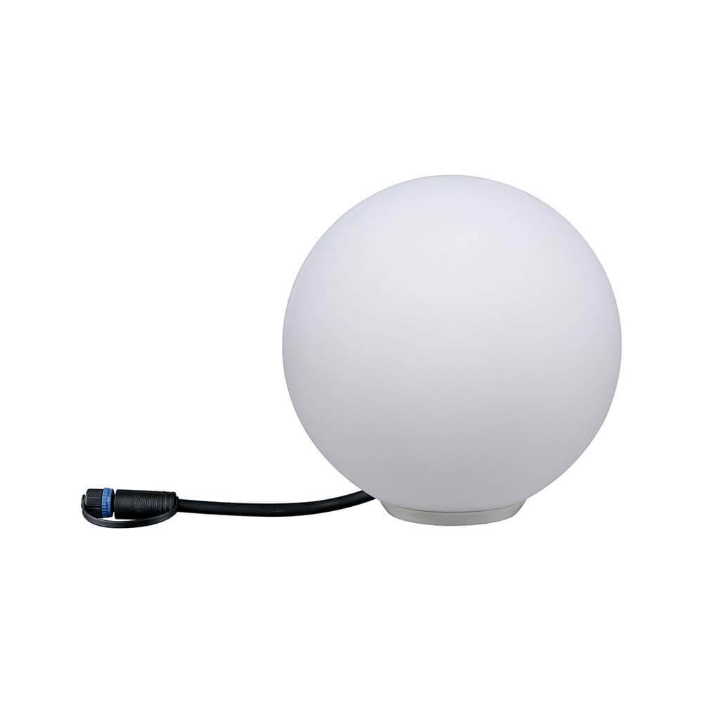 LED Plug & Shine Lichtobjekt Globe Ø 20cm IP67 24V 3000K 235lm mit Kabel und dekorativer Kugel.