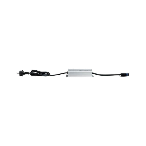 Plug & Shine LED-Trafo IP44 24V DC 75W mit Kabel und Stecker für Outdoor-Lichtinstallation.