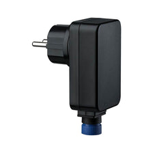 Plug & Shine LED-Trafo IP44 24V DC 21W für Outdoor-Lichtinstallation, schwarz mit Steckanschluss