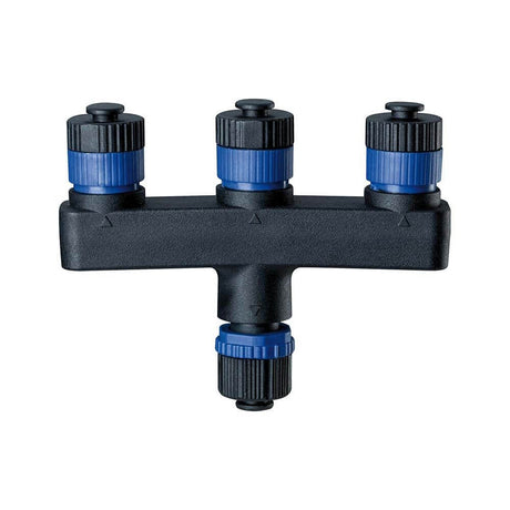 Plug & Shine Verteiler IP68 1x Ein & 3x Aus für die Verbindung von Leuchten im Außenbereich.