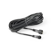 Schwarzes Outdoor Verlängerungskabel für Amalfi-System mit Stecker und Kupplung, aufgerollt