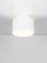 Ozen LED Deckenleuchte Ø 11cm in Weiß mit warmem Licht 3000K, ideal für moderne Räume.