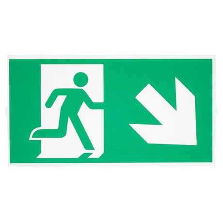 P-Light Emergency Series Stair Signs für Ausgang Big Notausgangsschild mit Ausrichtung nach unten