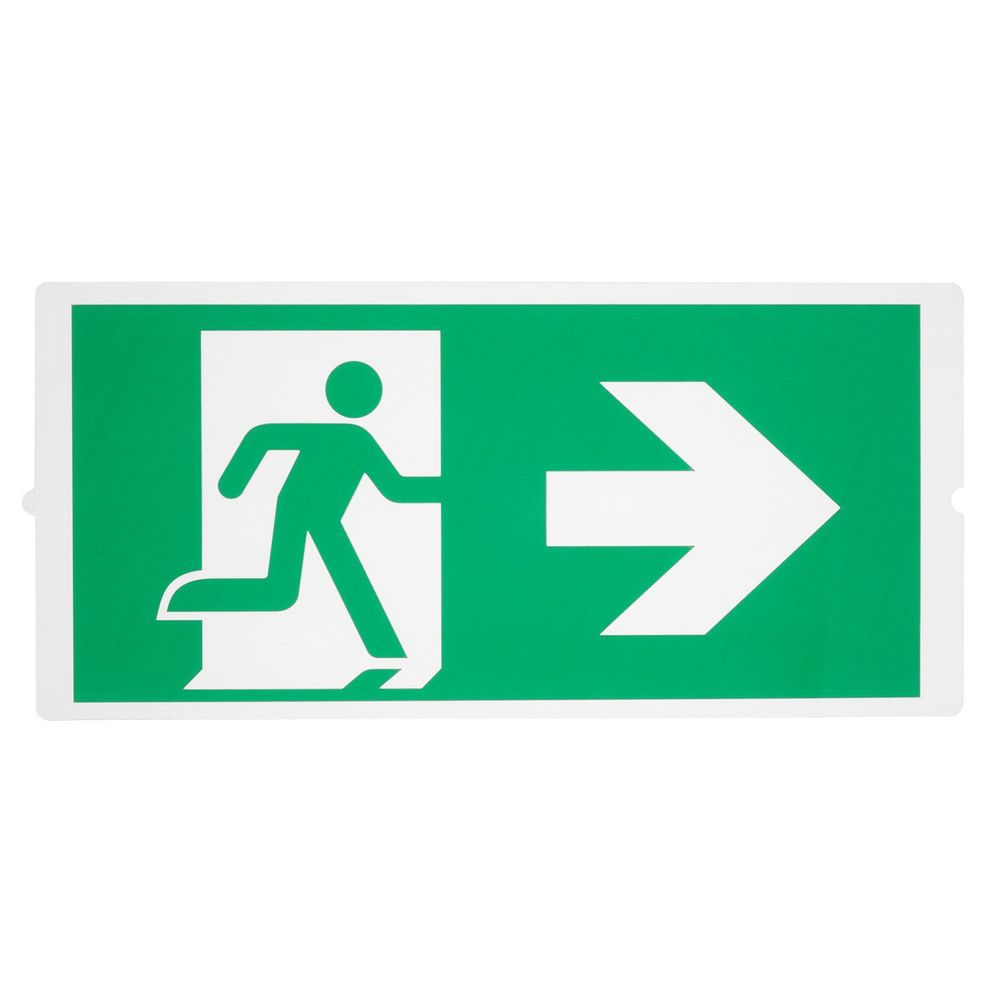 P-Light Emergency Series Standard Signs For Area Light Green