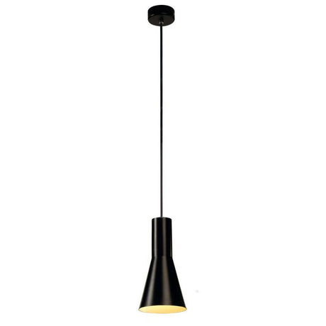 PHELIA Pendelleuchte 4 Schwarz - elegante konische Pendelleuchte in schwarz mit E27 Sockel.