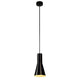 PHELIA Pendelleuchte 4 Schwarz - elegante konische Pendelleuchte in schwarz mit E27 Sockel.