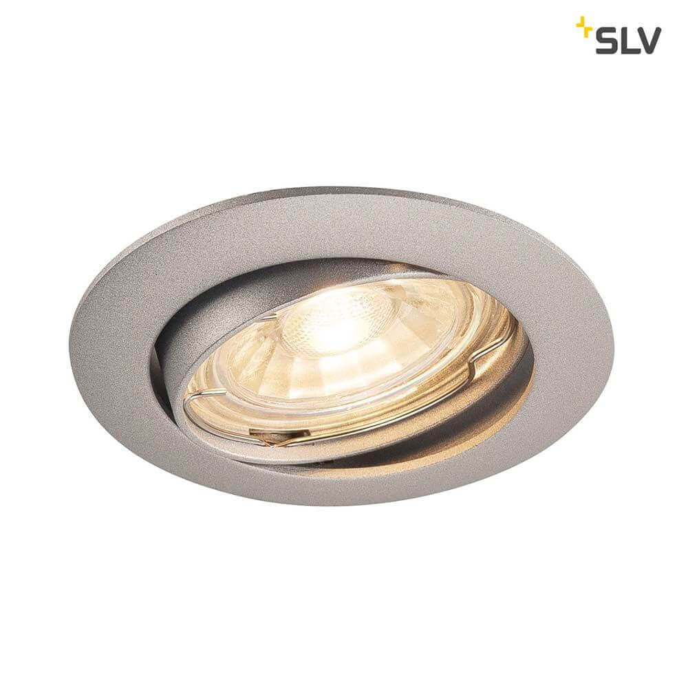 Pika QPar51 Plafond Plafond pivotant en argent gris