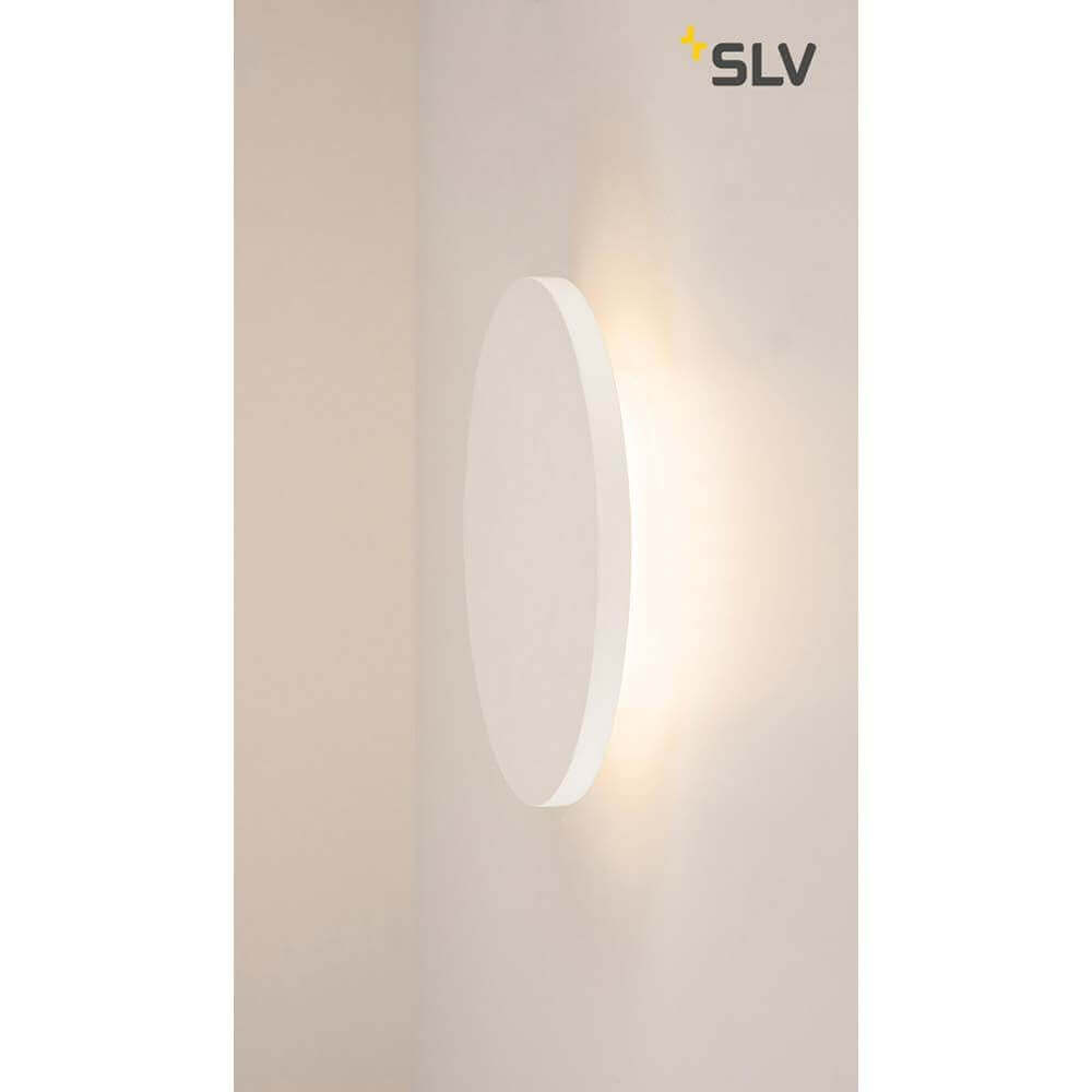 Plastra Gips Wandleuchte LED 3000K Rund Ø33cm
