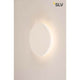 Plastra Gips Wandleuchte LED 3000K Rund Ø33cm an der Wand montiert mit warmweißem Licht.