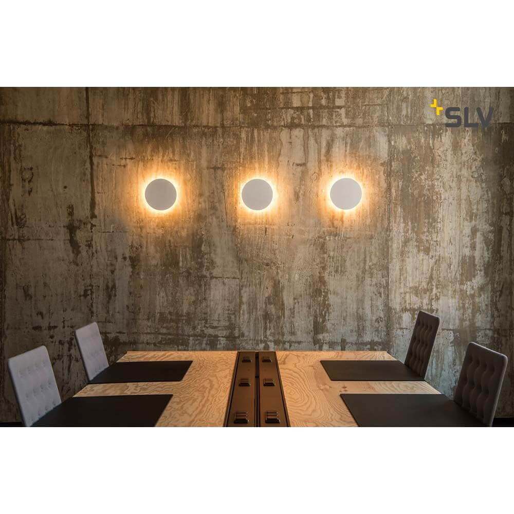 Plastra Gips Wandleuchte LED 3000K Rund Ø33cm