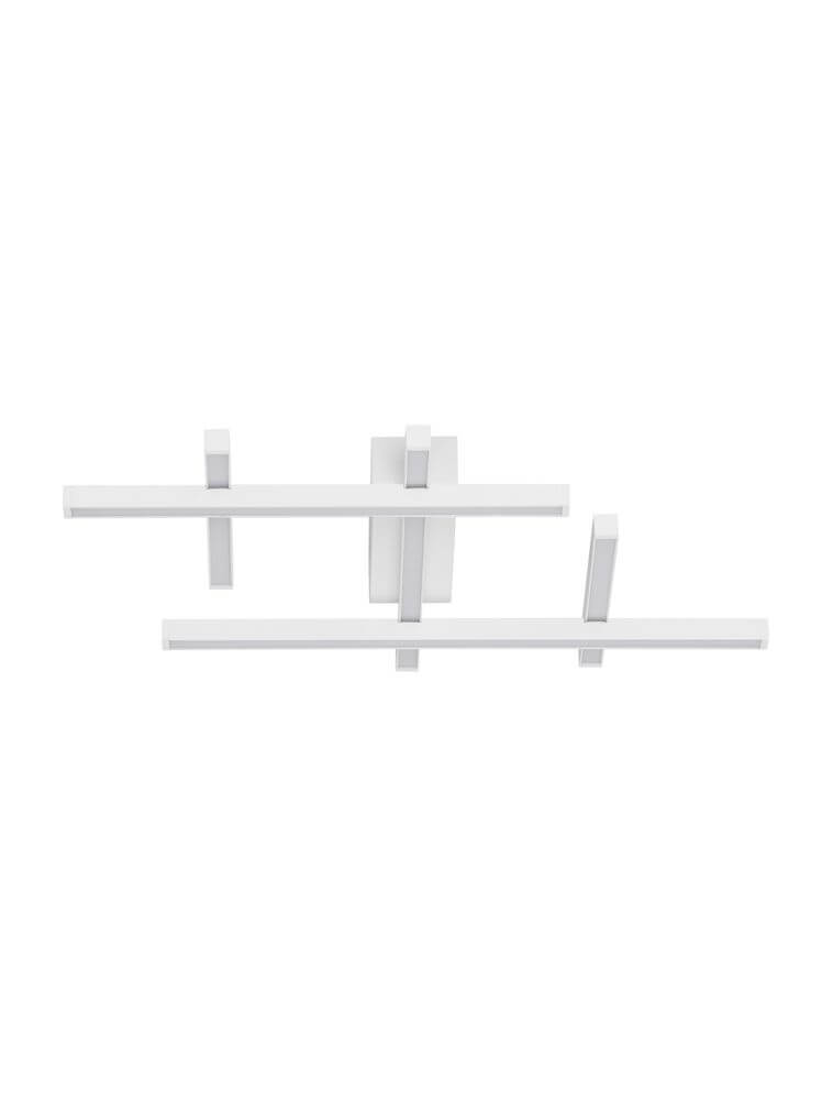 Moderne Pace LED Deckenleuchte in Weiß, 5-flammig, perfekt für Schlafzimmer und Wohnzimmer, aus Aluminium und Acryl.