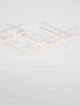 Pace LED Deckenleuchte 80cm 5-flammig 3000K Weiß, modernes Design mit Aluminium und Acryl, ideal für Innenräume.