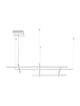 Pace LED Pendelleuchte 6-flammig 3000K schwarze Designer-Pendelleuchte aus Aluminium und Acryl, modern, 204x102 cm