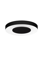 Pada Deckenleuchte Ø 40cm 2700 4000K schwarz/weiß, dimmbar über TRIAC, Nova Luka mit DIP-Switch