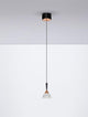 Paluz LED Pendelleuchte Ø 10,5cm 3000K Schwarz, Roségold mit elegantem Design und Roségold-Akzenten.