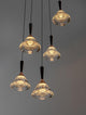 Paluz LED Pendelleuchte 5-flammig Ø 32cm 3000K Schwarz, Roségold in elegantem Design.