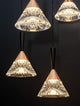 Paluz LED Pendelleuchte 5-flammig Ø 32cm 3000K Schwarz, Roségold in modernem Design.