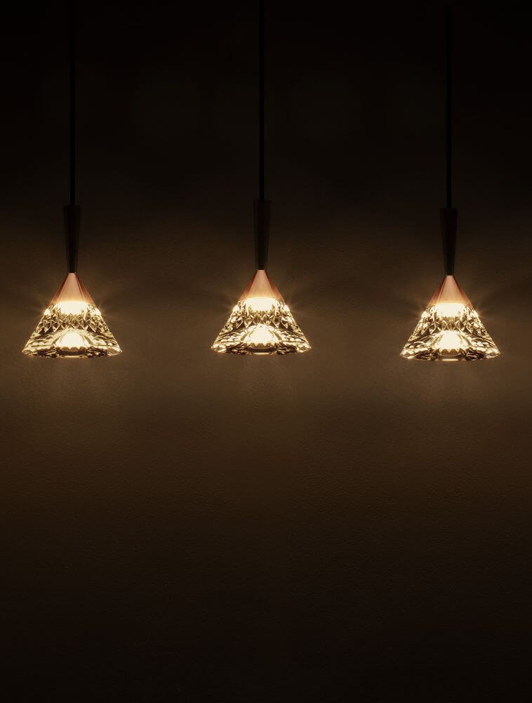 Paluz LED Pendelleuchte Balken 90,5 cm 5-flammig 3000K Schwarz, Roségold im eleganten Design