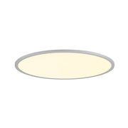 Panel 60 Rund LED Deckenaufbauleuchte Grau 3000/4000K, flache runde Büro-Deckenleuchte in Grau