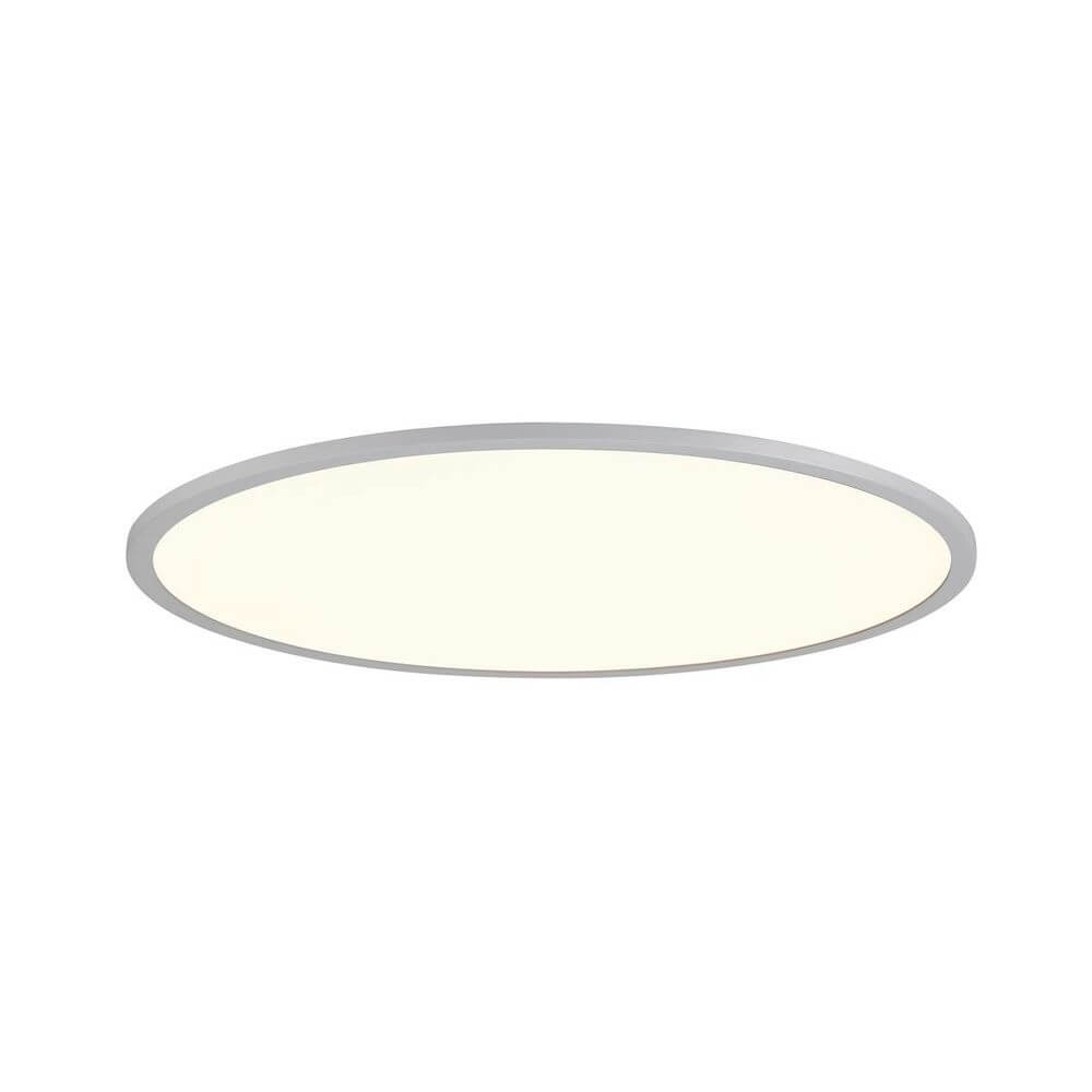 Panel 60 Rund LED Deckenaufbauleuchte Grau 3000/4000K in runder Form mit sanftem Licht.