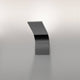 Panzeri App LED-Wandlampe indirekt mit modernem Design aus Aluminium in eleganter Titanfarbe.