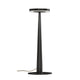 Elegante Panzeri Bella LED-Tischlampe mit Touchschalter in minimalistischer Schwarz-Design.