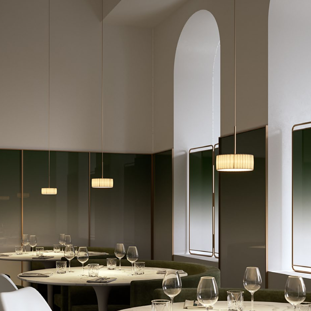 Panzeri Bella Vestita lampshade for pendant light