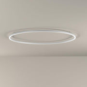 Panzeri Brooklyn LED-Ring Deckenlampe in modernem, rundem Design aus Aluminium für elegante Beleuchtung.