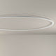 Panzeri Brooklyn LED-Ring Deckenlampe, runder, extrudierter Aluminiumring, ideal für vielfältige Anwendungen in modernen Räumen.