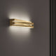 Panzeri Cross LED Wandlampe indirekt und direkt in mattem Gold, stilvolle Wandleuchte mit indirektem Licht.