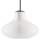 Panzeri Emma pendellampe med retro glass i stilfullt, ovalt design med strukturert overflate.
