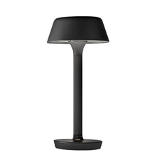 Panzeri Firefly in the Sky Akku Tischleuchte Schwarz, tragbare LED-Tischlampe mit runder Form und Touchsteuerung