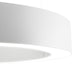 Panzeri Golden Ring LED-Pendelleuchte Dimmbar mit rundem, weißem Aluminium-Design und LED-Beleuchtung.
